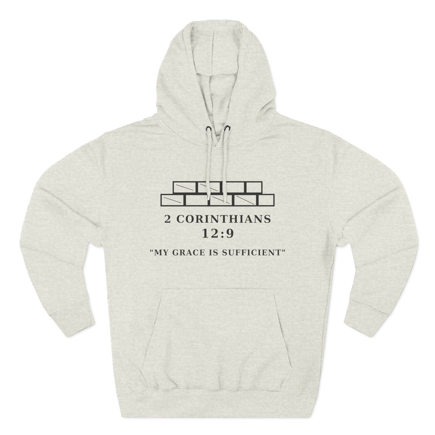 My Grace Is Sufficient Light Variations " Christian Hoodie | Not Perfect Just Purposed Faith-Based Men's Sweatshirt | 2 Corinthians 12:9 Apparel