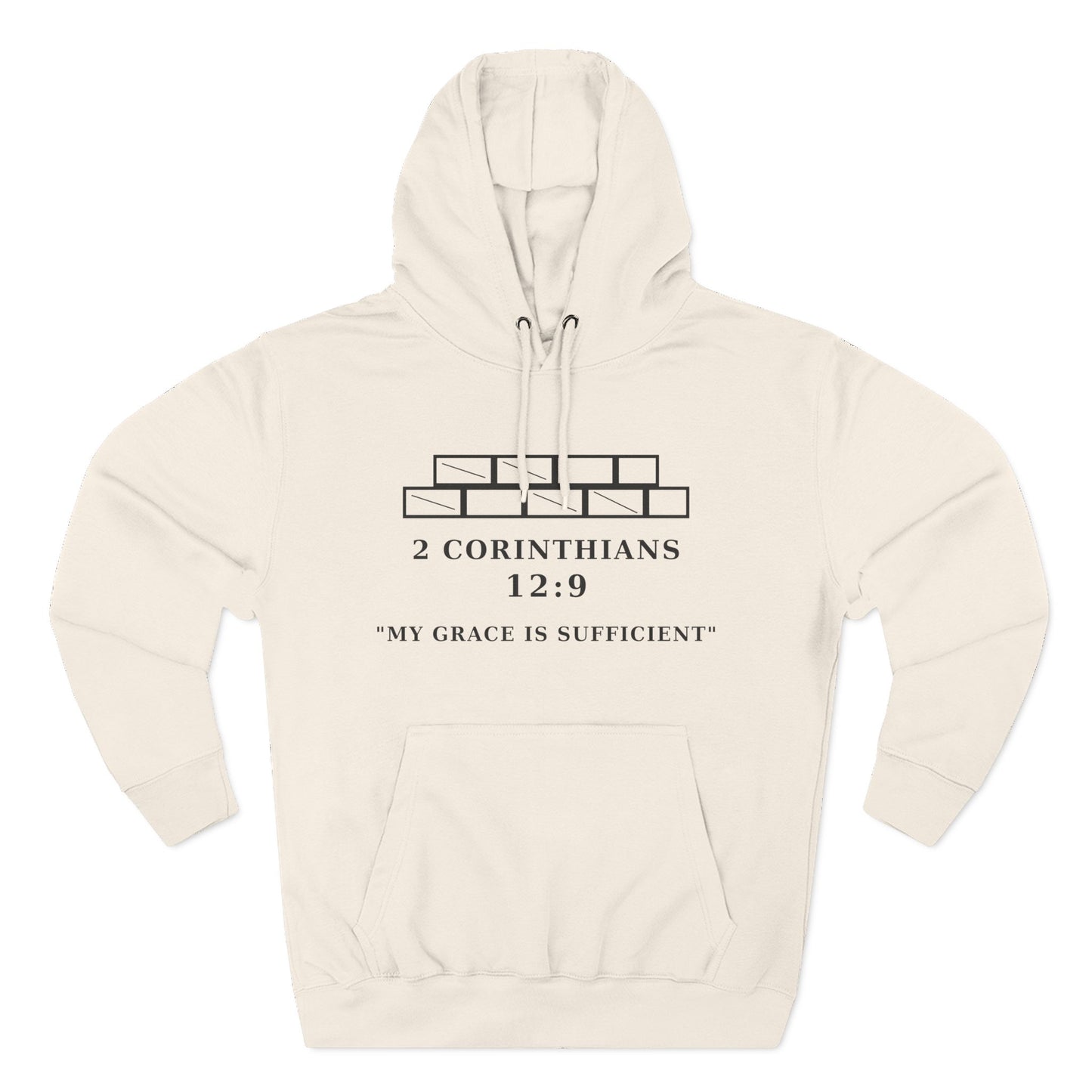 My Grace Is Sufficient Light Variations " Christian Hoodie | Not Perfect Just Purposed Faith-Based Men's Sweatshirt | 2 Corinthians 12:9 Apparel