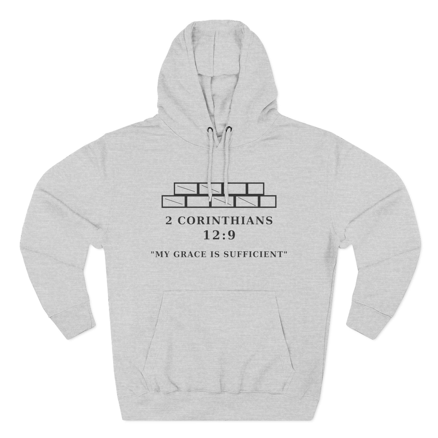 My Grace Is Sufficient Light Variations " Christian Hoodie | Not Perfect Just Purposed Faith-Based Men's Sweatshirt | 2 Corinthians 12:9 Apparel
