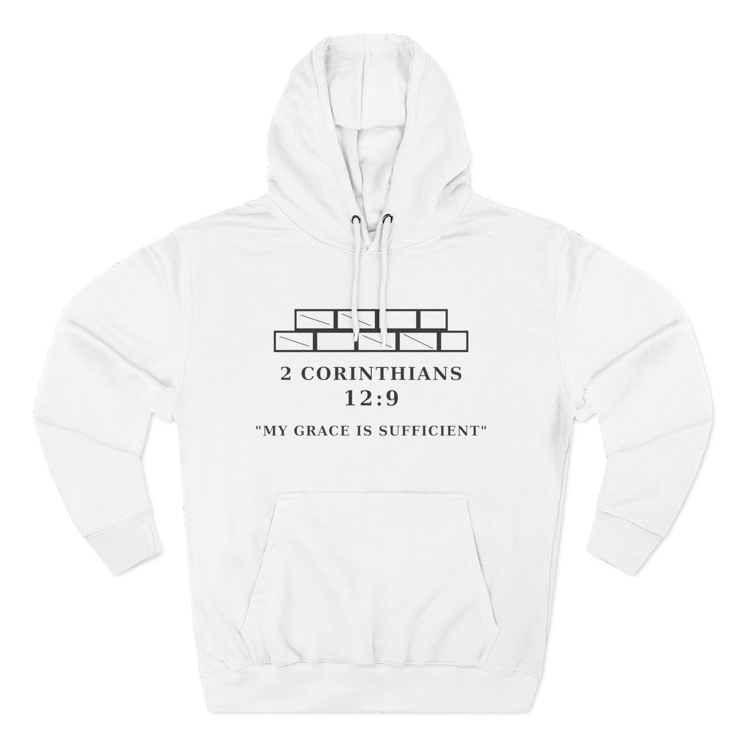 My Grace Is Sufficient Light Variations " Christian Hoodie | Not Perfect Just Purposed Faith-Based Men's Sweatshirt | 2 Corinthians 12:9 Apparel