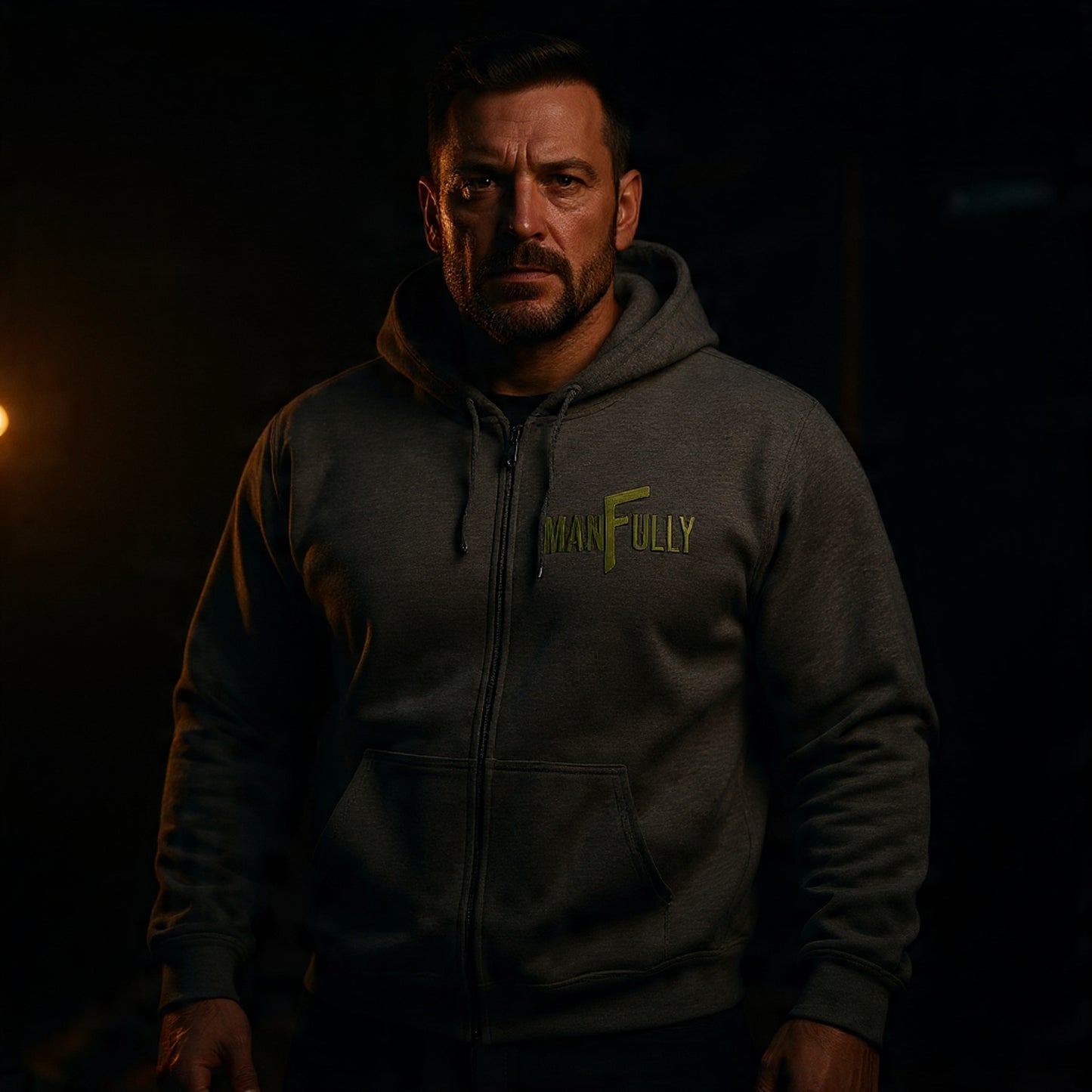 MANFULLY™ Essential Zip-Up Hoodie- Stay Comfortable. Stay Composed.