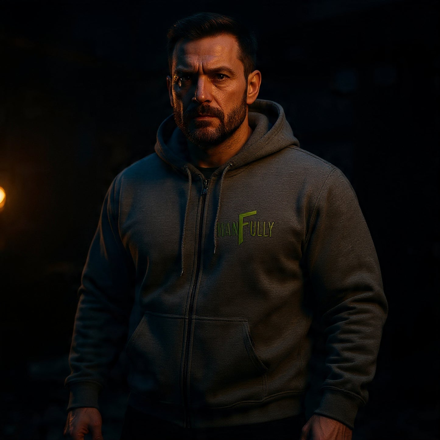 MANFULLY™ Essential Zip-Up Hoodie- Stay Comfortable. Stay Composed.