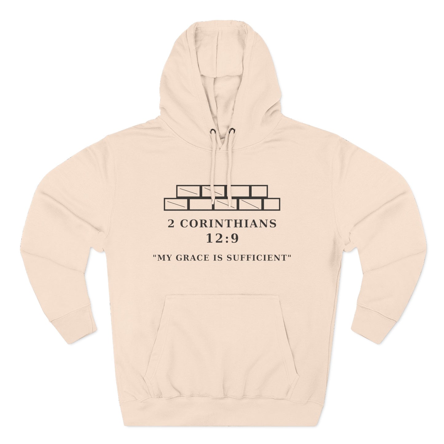 My Grace Is Sufficient Light Variations " Christian Hoodie | Not Perfect Just Purposed Faith-Based Men's Sweatshirt | 2 Corinthians 12:9 Apparel