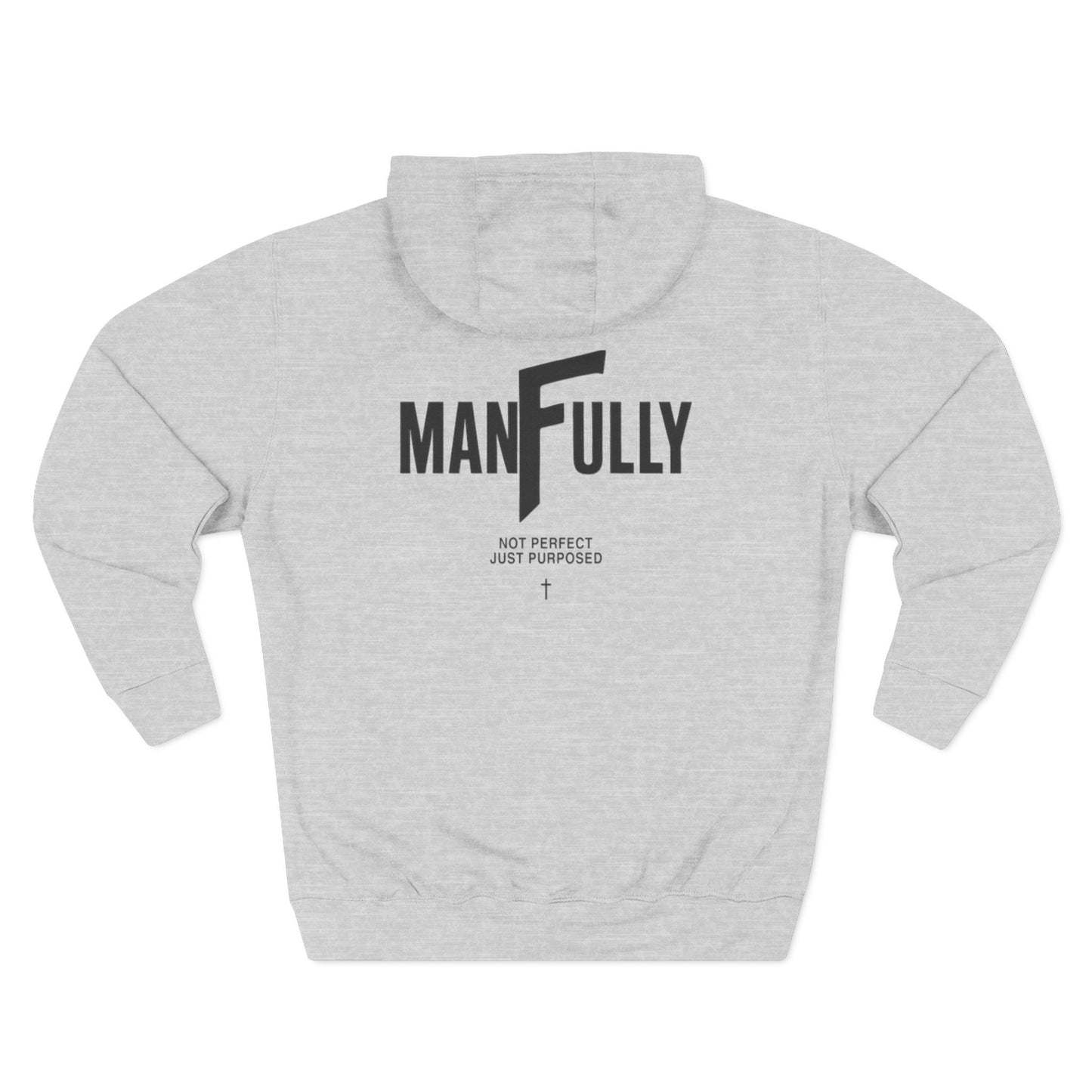 My Grace Is Sufficient Light Variations " Christian Hoodie | Not Perfect Just Purposed Faith-Based Men's Sweatshirt | 2 Corinthians 12:9 Apparel