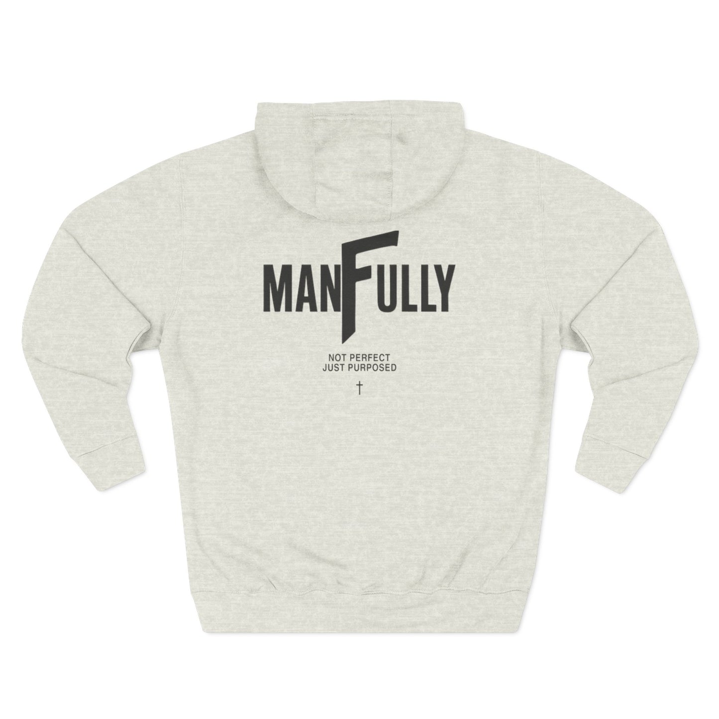 My Grace Is Sufficient Light Variations " Christian Hoodie | Not Perfect Just Purposed Faith-Based Men's Sweatshirt | 2 Corinthians 12:9 Apparel