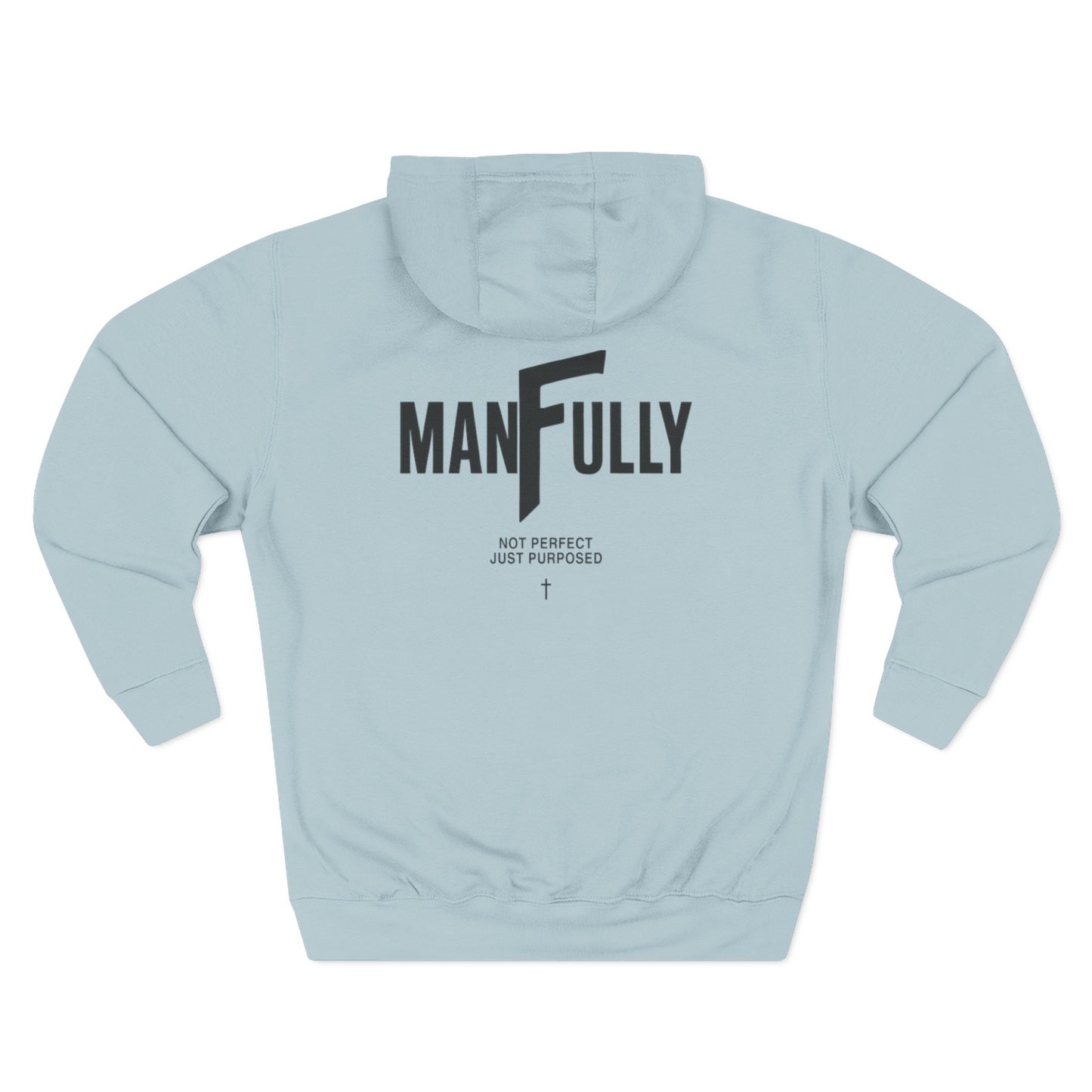 My Grace Is Sufficient Light Variations " Christian Hoodie | Not Perfect Just Purposed Faith-Based Men's Sweatshirt | 2 Corinthians 12:9 Apparel